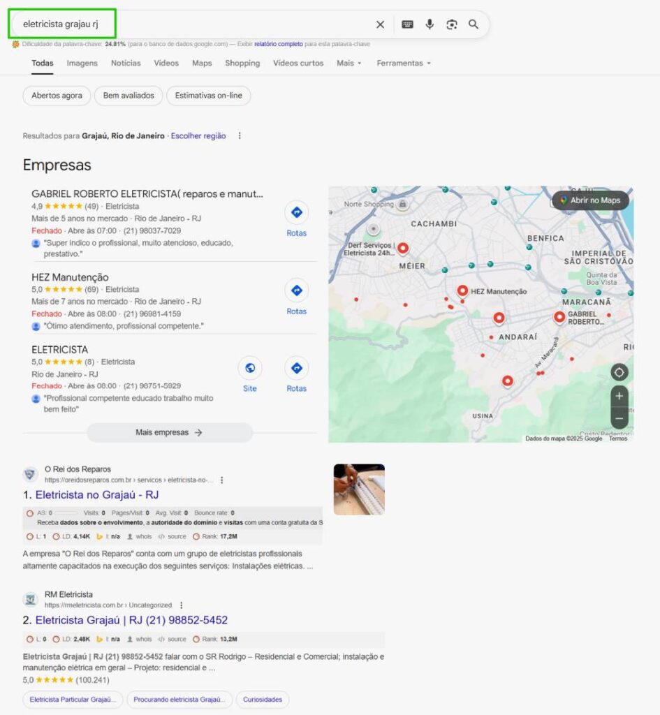 Eletricista Grajaú RJ