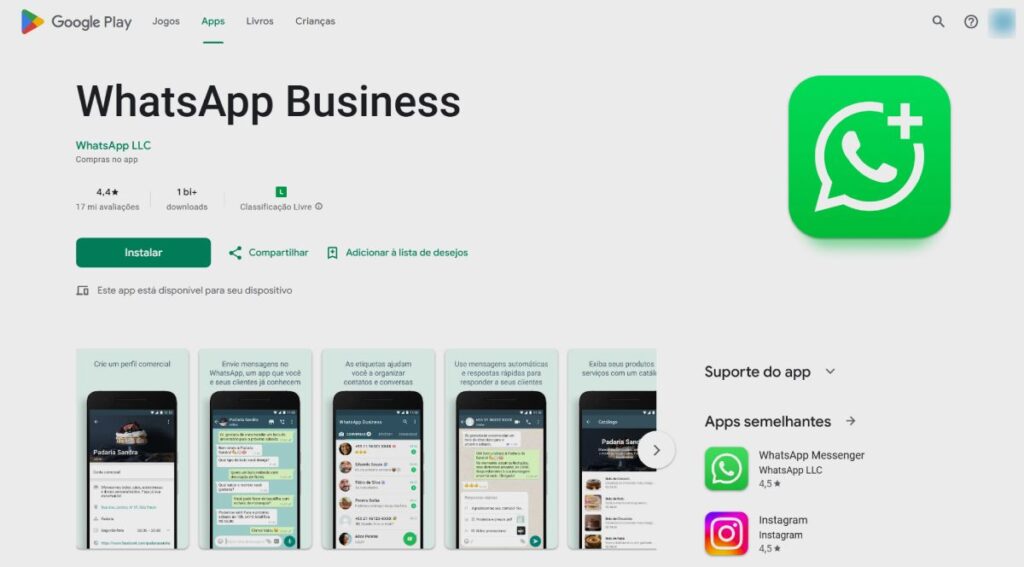 Google Play - Whatsapp Business